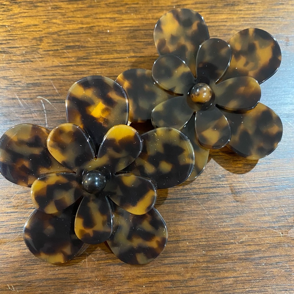 MICHAEL KORS RUNWAY STATEMENT FLOWER EARRINGS
